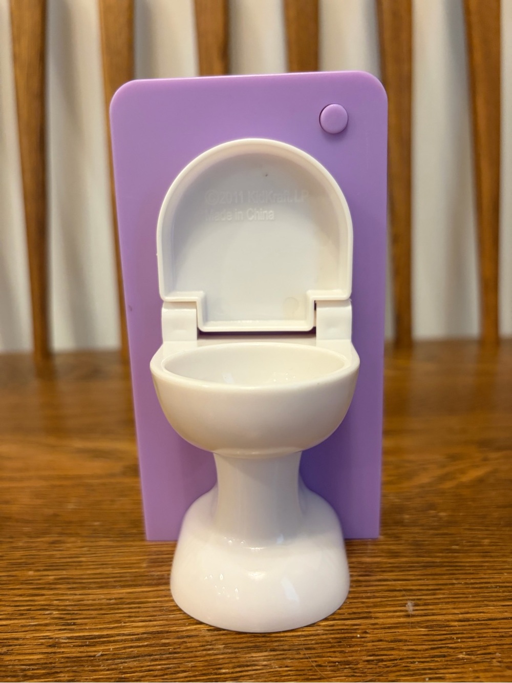 KidKraft Dollhouse Replacement Furniture Purple Flushing Toilet Sounds Works